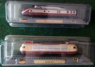 🔹 Pair of German staic trains by Del Prado.