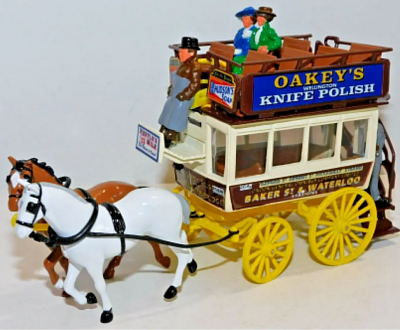 • Matcbox Models Of Yesteryear 1/43 Scale YSH2 - London Omnibus 1886 - Oakey's