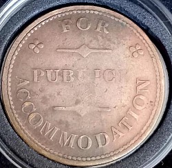 • Reverse side of Manx Token.