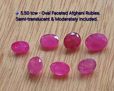 • Afgani Rubies (various weights)