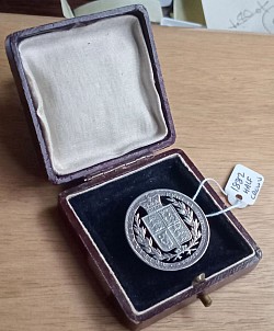 • Victorian Silver Half Crown Brooch.